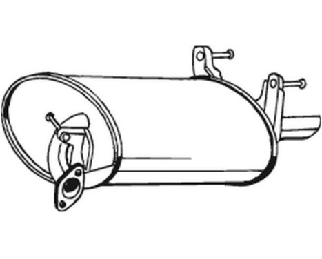 Exhaust backbox / end silencer 228-427 Bosal, Image 2
