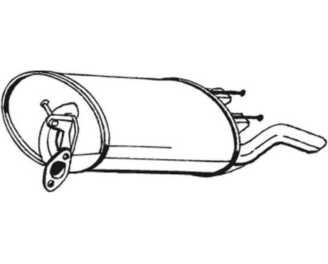 Exhaust backbox / end silencer 228-443 Bosal, Image 2