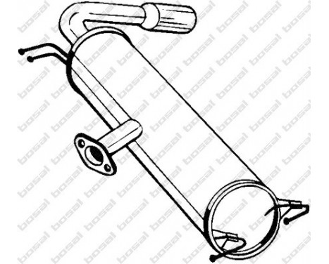 Exhaust backbox / end silencer 228-467 Bosal