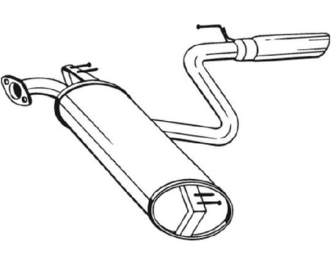 Exhaust backbox / end silencer 228-469 Bosal, Image 2