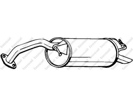 Exhaust backbox / end silencer 228-471 Bosal, Image 2