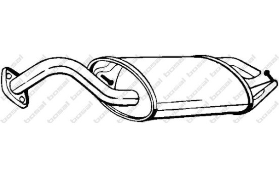 Exhaust backbox / end silencer 228-477 Bosal, Image 2
