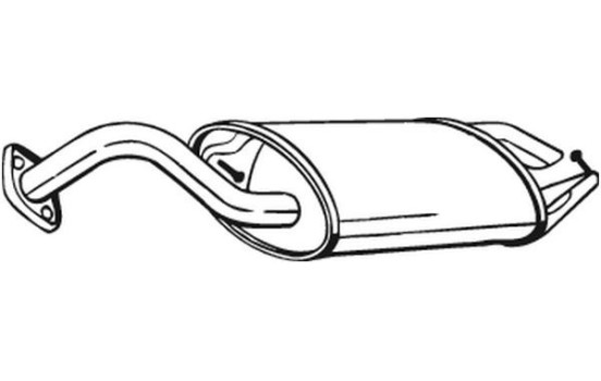 Exhaust backbox / end silencer 228-489 Bosal
