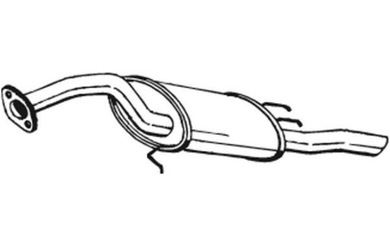 Exhaust backbox / end silencer 228-897 Bosal, Image 2