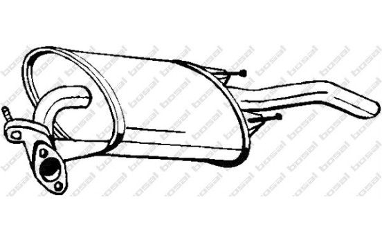 Exhaust backbox / end silencer 228-911 Bosal