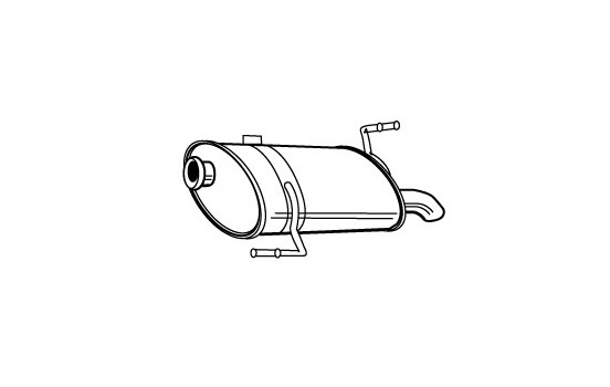 Exhaust backbox / end silencer 22800 Walker