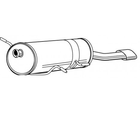 Exhaust backbox / end silencer 22803 Walker