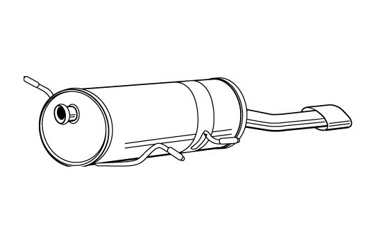 Exhaust backbox / end silencer 22803 Walker