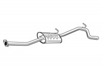 Exhaust backbox / end silencer 22814 Walker