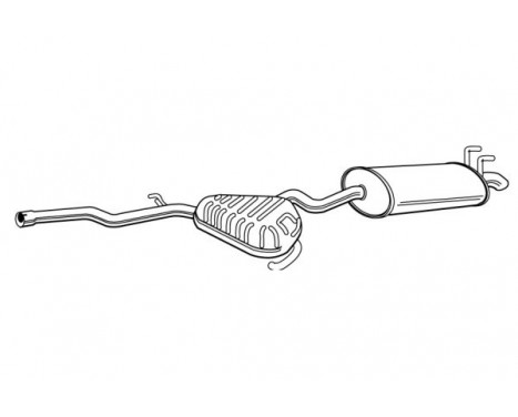 Exhaust backbox / end silencer 22838 Walker