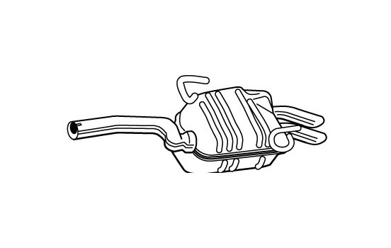 Exhaust backbox / end silencer 22849 Walker