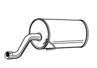 Exhaust backbox / end silencer 22861 Walker