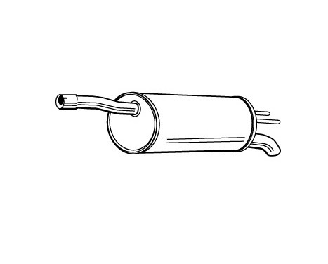 Exhaust backbox / end silencer 22912 Walker