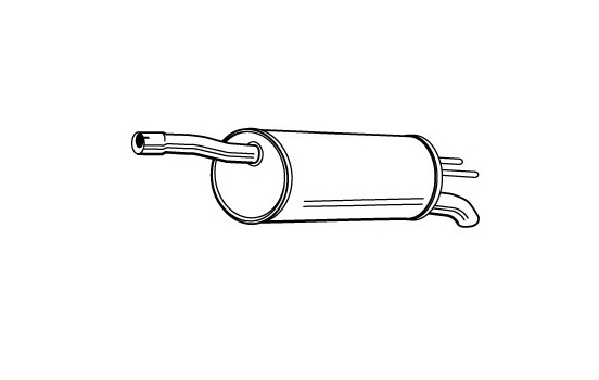 Exhaust backbox / end silencer 22912 Walker