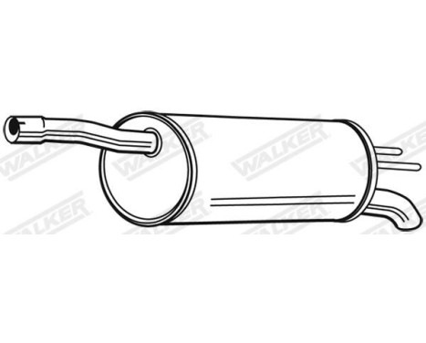 Exhaust backbox / end silencer 22912 Walker, Image 3