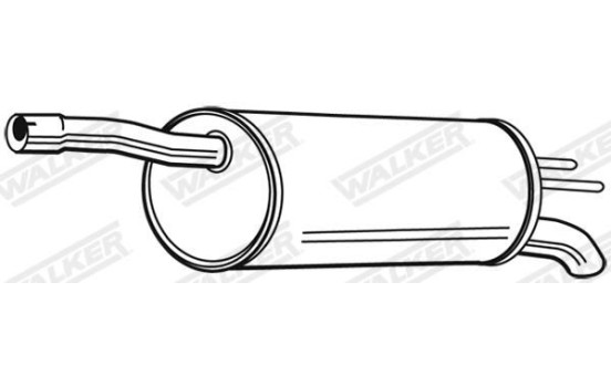Exhaust backbox / end silencer 22912 Walker, Image 2