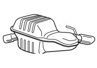 Exhaust backbox / end silencer 22951 Walker