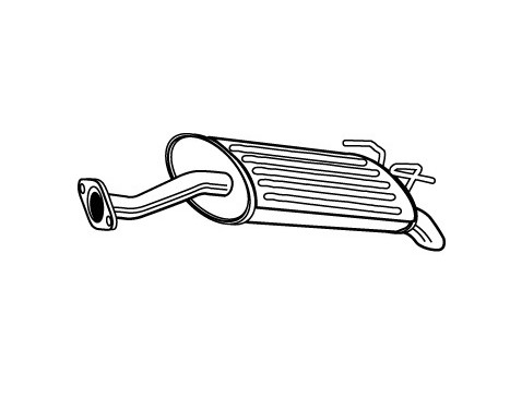 Exhaust backbox / end silencer 22964 Walker