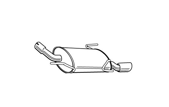 Exhaust backbox / end silencer 22982 Walker