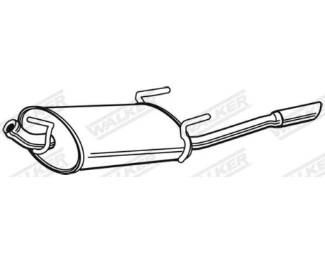 Exhaust backbox / end silencer 22988 Walker, Image 2