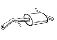 Exhaust backbox / end silencer 22998 Walker