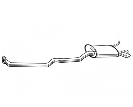 Exhaust backbox / end silencer 23003 Walker