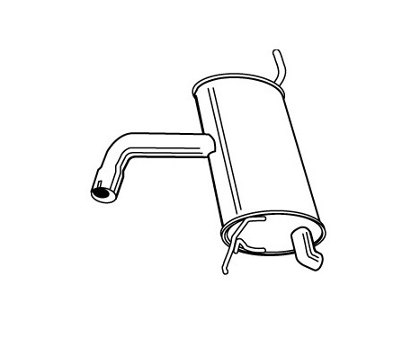 Exhaust backbox / end silencer 23005 Walker