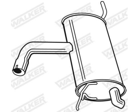 Exhaust backbox / end silencer 23005 Walker, Image 3