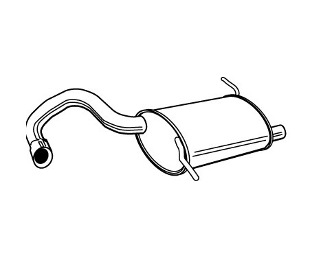 Exhaust backbox / end silencer 23025 Walker