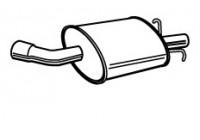 Exhaust backbox / end silencer 23051 Walker