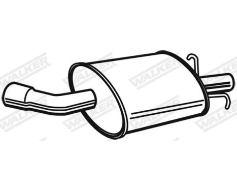 Exhaust backbox / end silencer 23051 Walker, Image 3