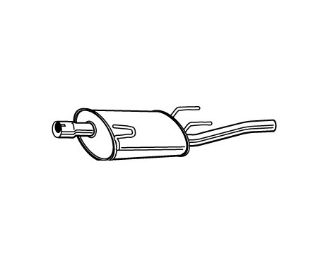 Exhaust backbox / end silencer 23053 Walker