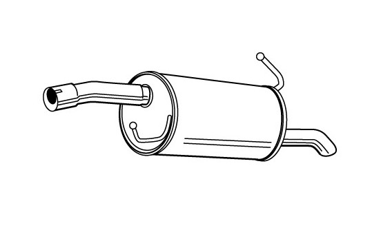 Exhaust backbox / end silencer 23071 Walker