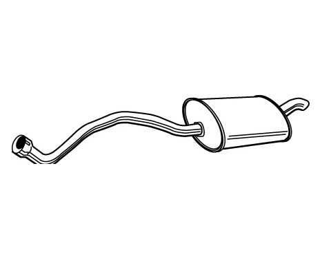 Exhaust backbox / end silencer 23083 Walker