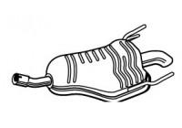 Exhaust backbox / end silencer 23113 Walker