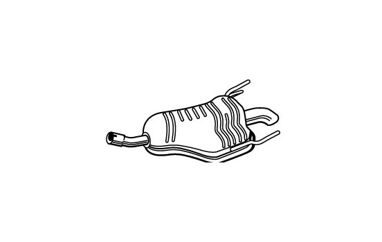 Exhaust backbox / end silencer 23113 Walker