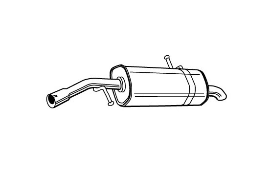 Exhaust backbox / end silencer 23125 Walker