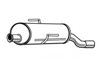 Exhaust backbox / end silencer 23165 Walker