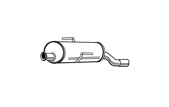Exhaust backbox / end silencer 23165 Walker