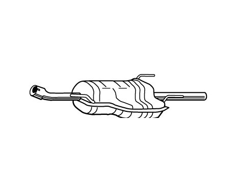 Exhaust backbox / end silencer 23196 Walker