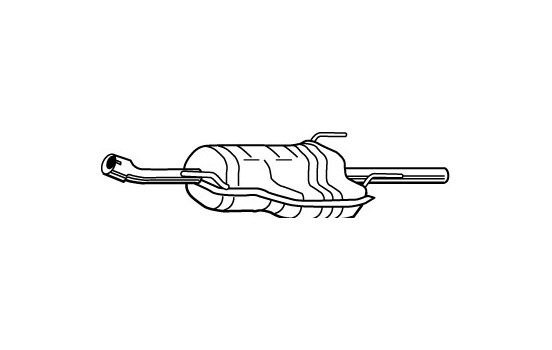 Exhaust backbox / end silencer 23196 Walker