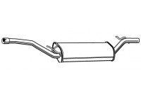 Exhaust backbox / end silencer 23211 Walker