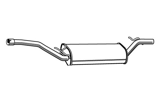 Exhaust backbox / end silencer 23211 Walker