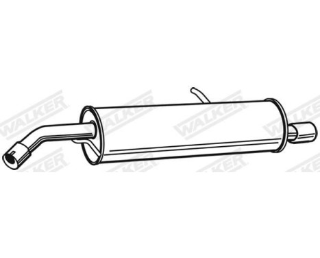 Exhaust backbox / end silencer 23227 Walker, Image 2