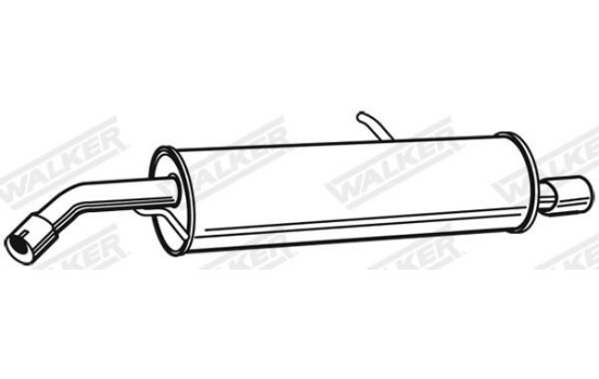 Exhaust backbox / end silencer 23227 Walker, Image 2