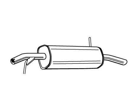 Exhaust backbox / end silencer 23228 Walker