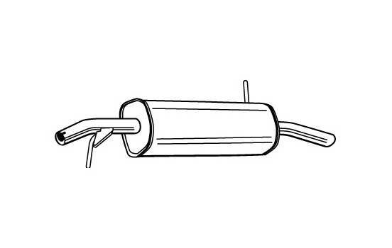 Exhaust backbox / end silencer 23228 Walker