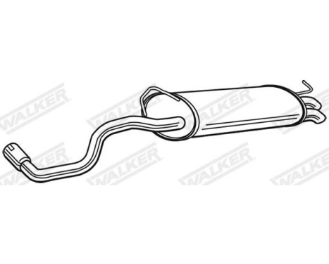 Exhaust backbox / end silencer 23231 Walker, Image 2