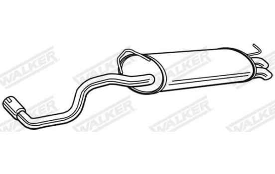 Exhaust backbox / end silencer 23231 Walker