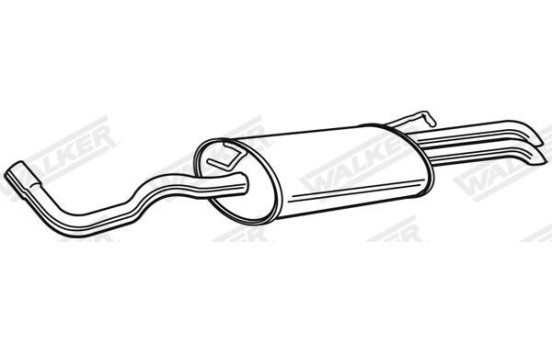 Exhaust backbox / end silencer 23232 Walker, Image 2